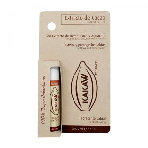 HIDRATANTE LABIAL EXTRACTO DE CACAO X 5 ML NATURAL KAKAW